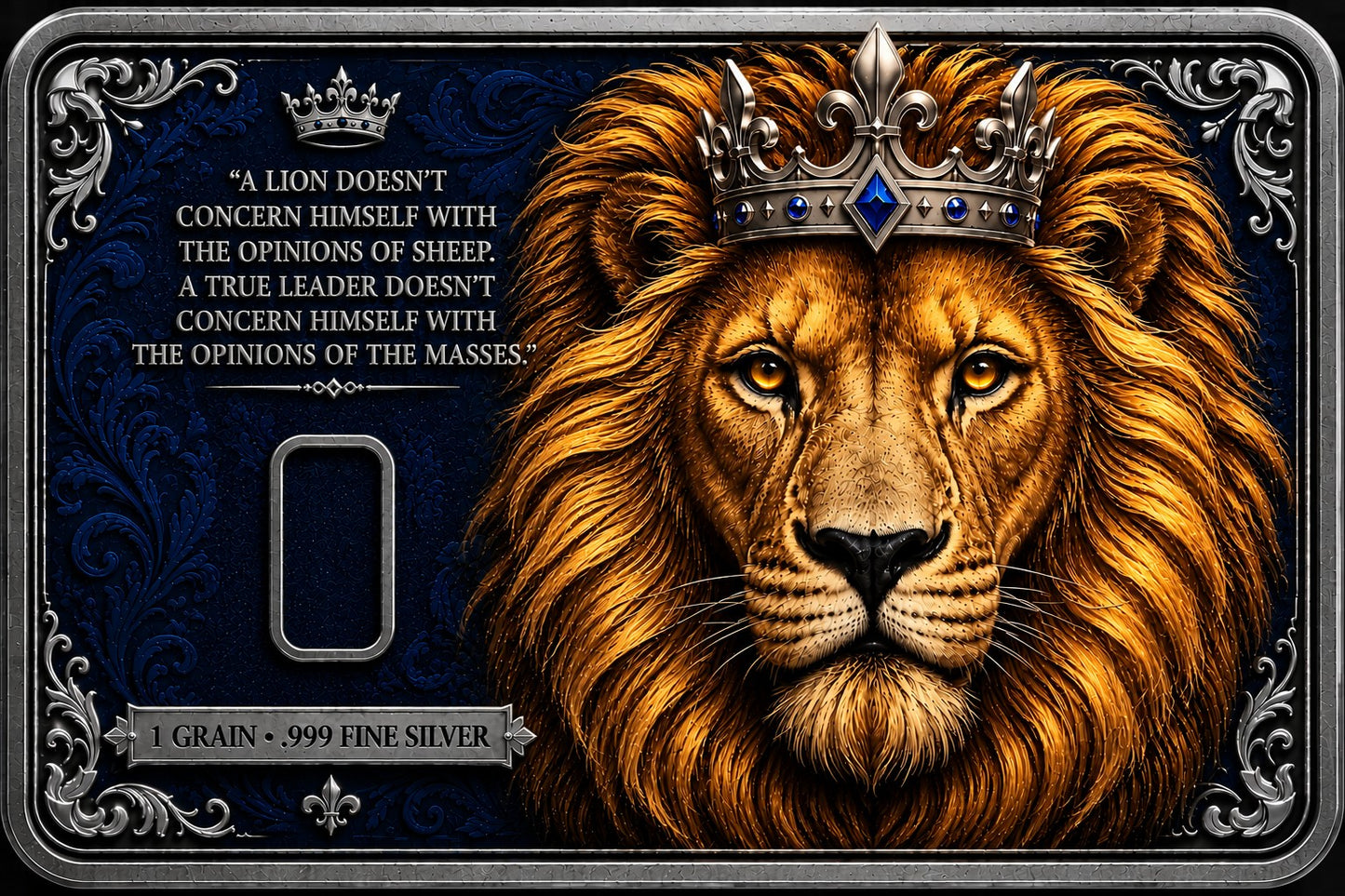 250 Cards with 1 Grain Silver- Lion
