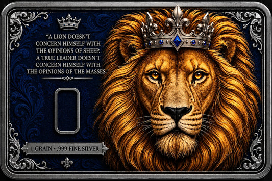 250 Cards with 1 Grain Silver- Lion