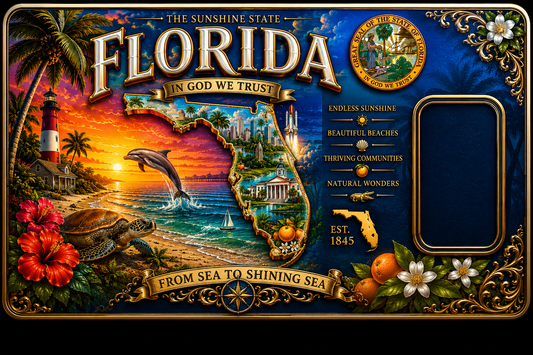 500 Cards 1 Grain silver- Florida Design